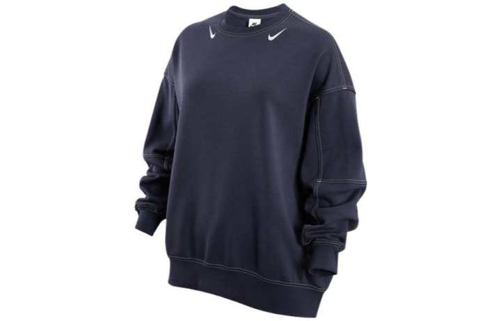 Nike Nike Sweatshirts Women's Blue Crew Neck Moderate Regular
