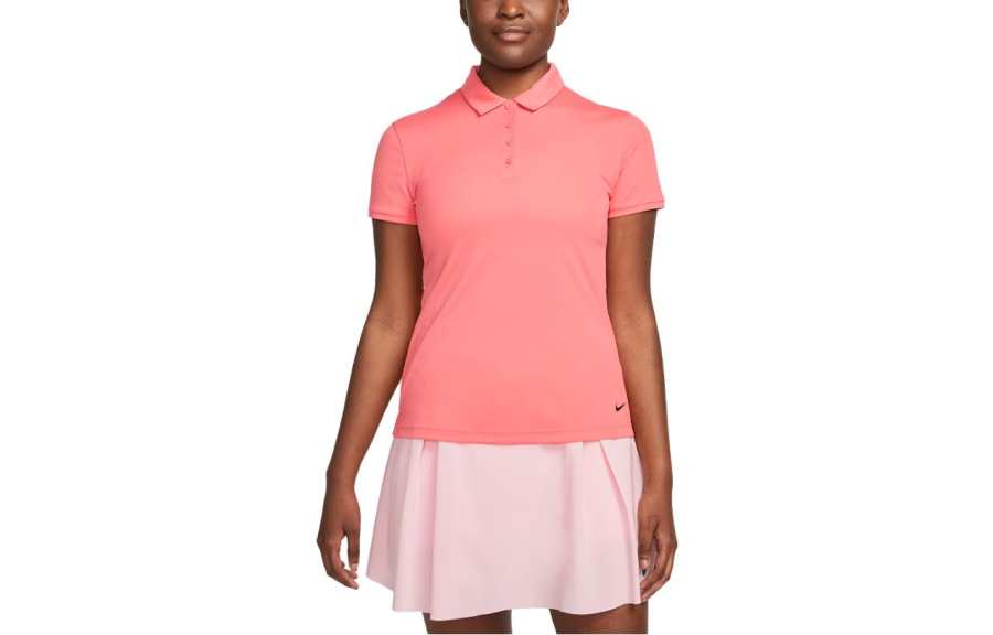 Nike Nike Polo Shirts Women's Sea Coral Polo Collar Moderate Straight Fit