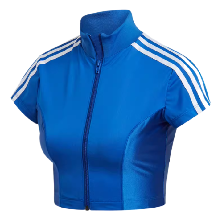 Adidas Adidas T Shirts Women's Blue Stand Collar Moderate Other