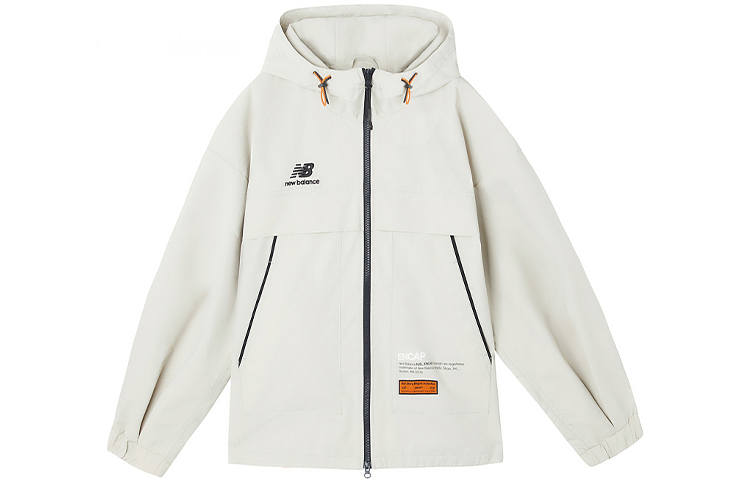 New Balance New Balance Jackets Women's White Hooded Moderate Other