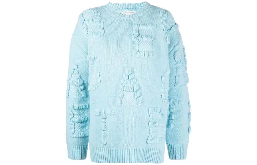 Bottega Veneta FW22 Cashmere Sweater Women's Blue