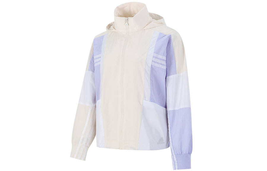 Adidas Adidas Jackets Women's Ecru Stand Collar Moderate Other