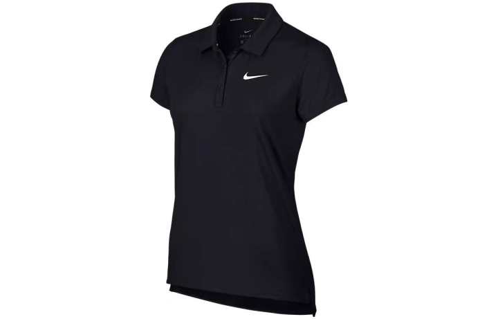Nike Nike Polo Shirts Women's Black Polo Collar Moderate Straight Fit