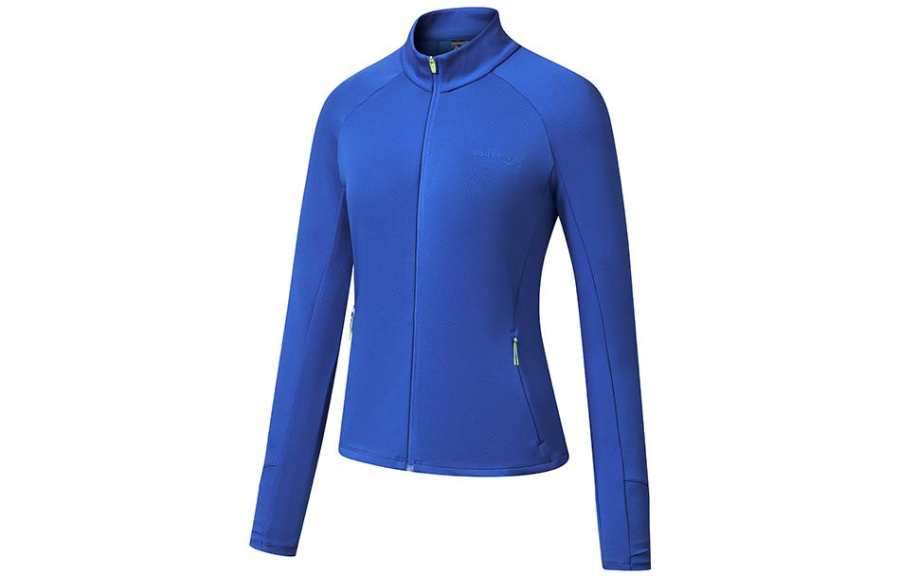 Saucony Knitwear Women's Bright Blue Stand Collar Moderate Other