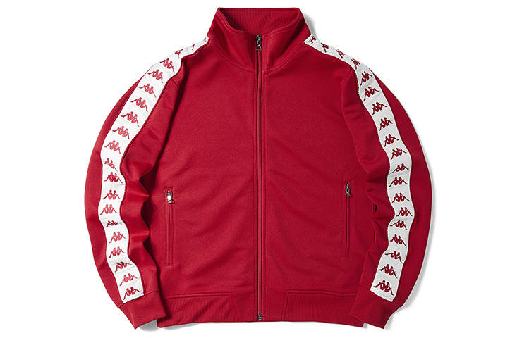 Kappa Jackets Women's Red Stand Collar Moderate