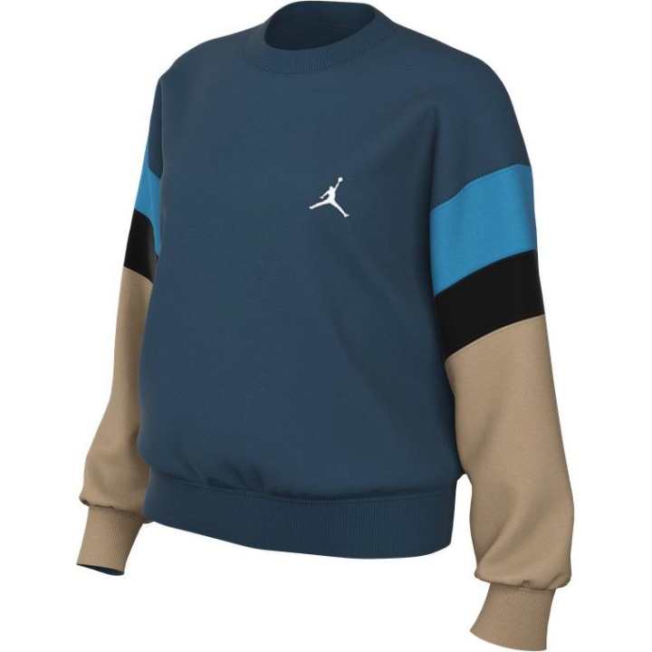 Jordan Jordan Brooklyn Fleece Sweatshirts Women's Blue Crew Neck Moderate Regular