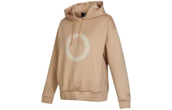 Adidas Adidas Sweatshirts Women's Khaki Hooded Moderate Regular