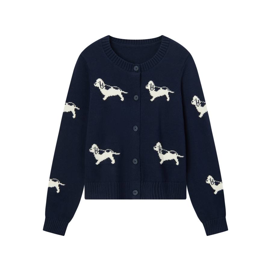 Semir Knitwear Women's Crew Neck Moderate Cardigan