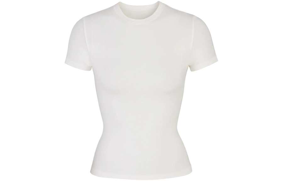 Skims T Shirt Women's White/MARBLE