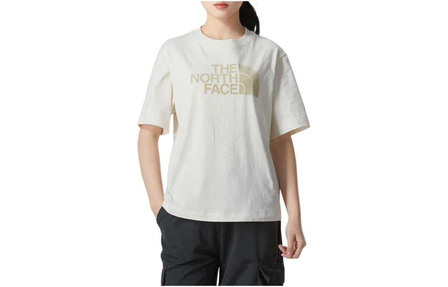 THE NORTH FACE Drop Shoulder Sleeve T Shirt Women's Ecru