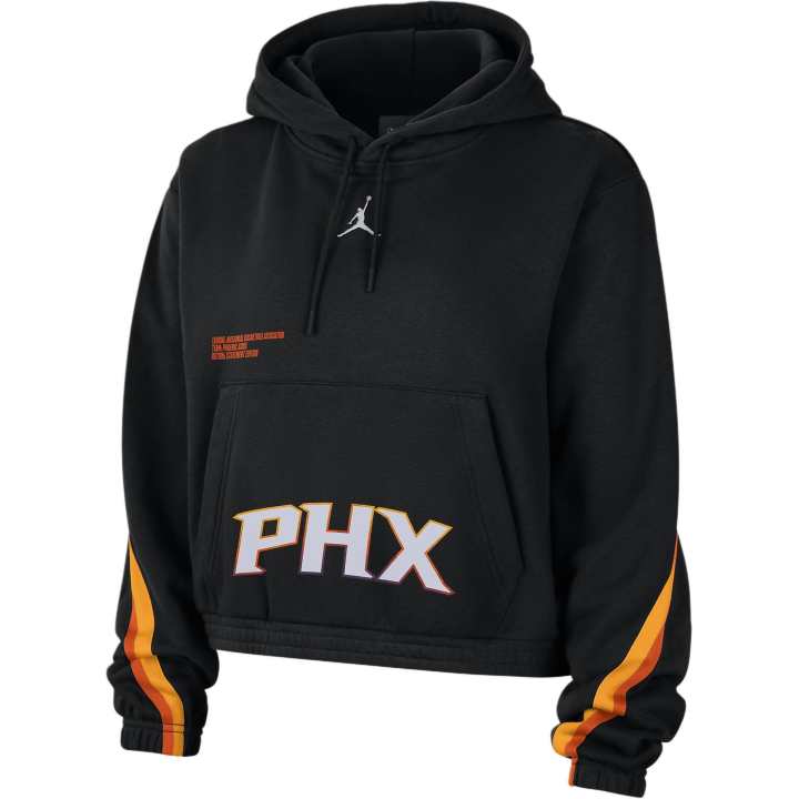 Jordan JORDAN Phoenix Suns Courtside Statement Edition Women's JORDAN Nba Fleece Pullover Hoodie