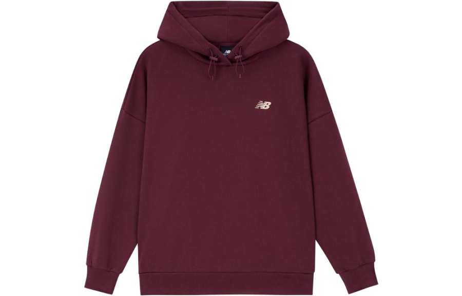 New Balance New Balance Sweatshirts Women's Burgundy Hooded Moderate Regular