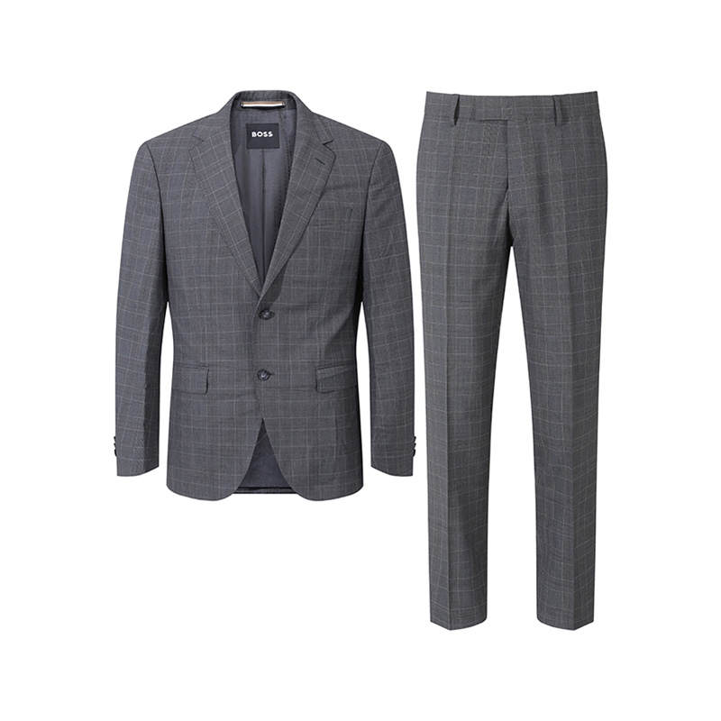 HUGO BOSS Business Suit Men's Gray