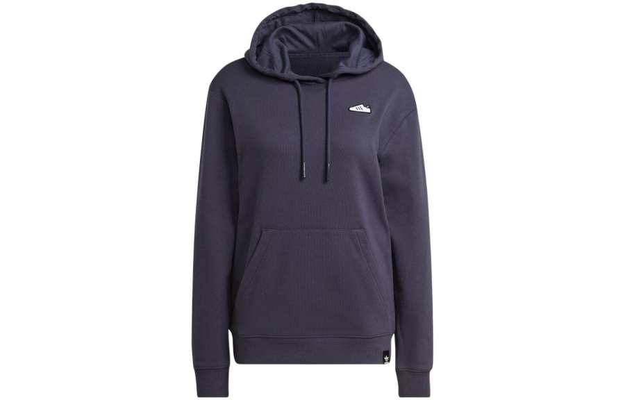 Adidas Adidas Sweatshirts Women's Marine Blue Hooded Moderate Regular