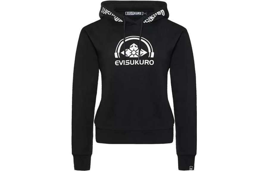 EVISU Sweatshirts Women's Black Hooded Moderate Other