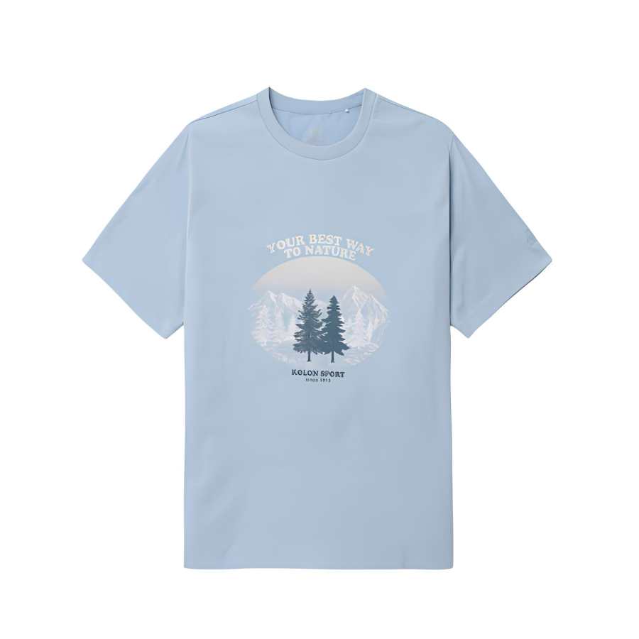 KOLON SPORT T Shirt Women's Light Blue