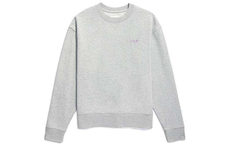Calvin Klein JENNIE Sweatshirts Women's Coconut Gray Crew Neck Moderate Regular