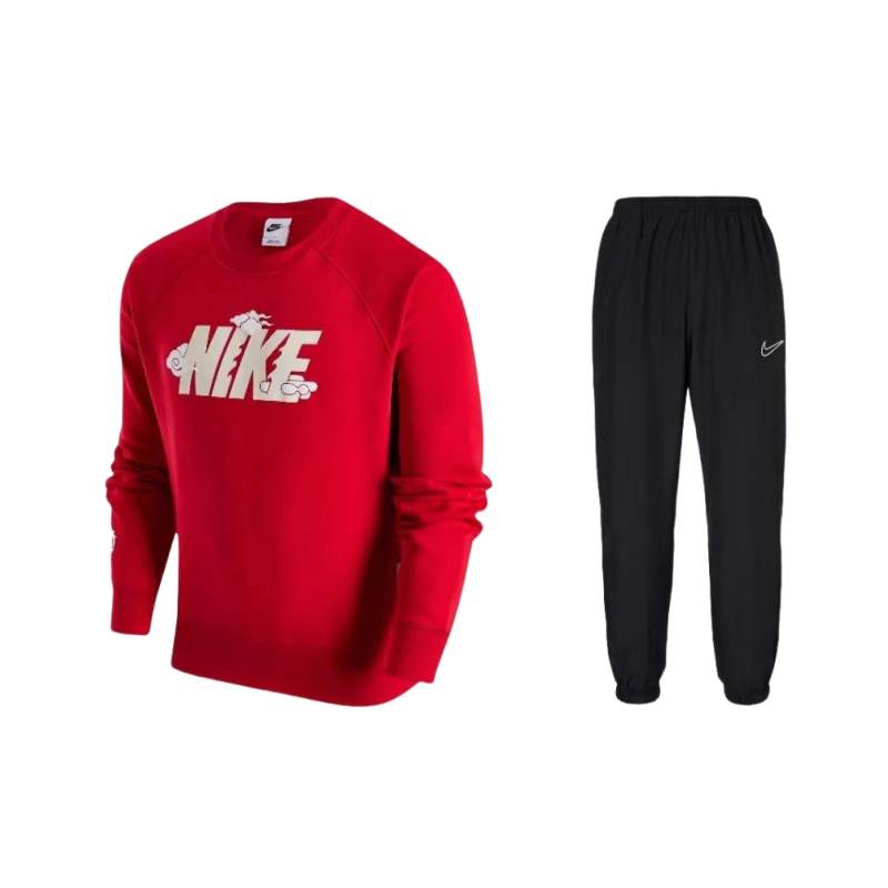 Nike Nike Casual Sportswear Men's University Red/Black Crew Neck Moderate