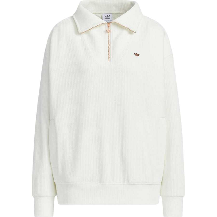 Adidas Originals COZY ZIP CREW Sweatshirt Women's Jade White