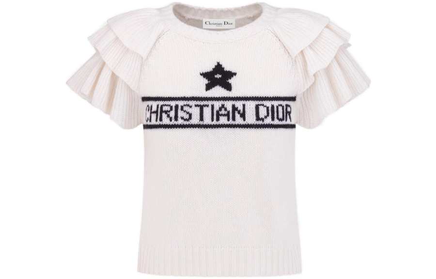 DIOR Cashmere Sweater Women's Ivory White