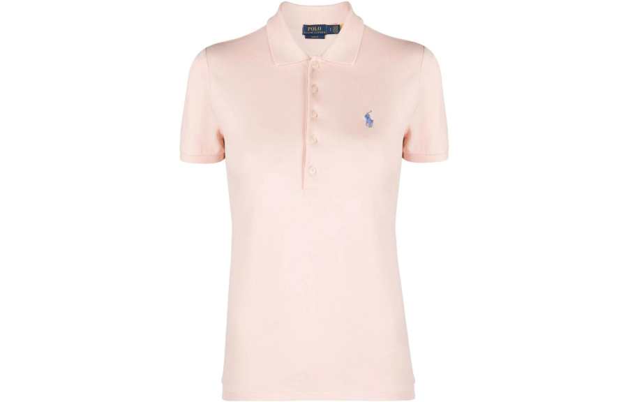 Polo Ralph Lauren SS23 Polo Shirt Slim Fit Women's Pink