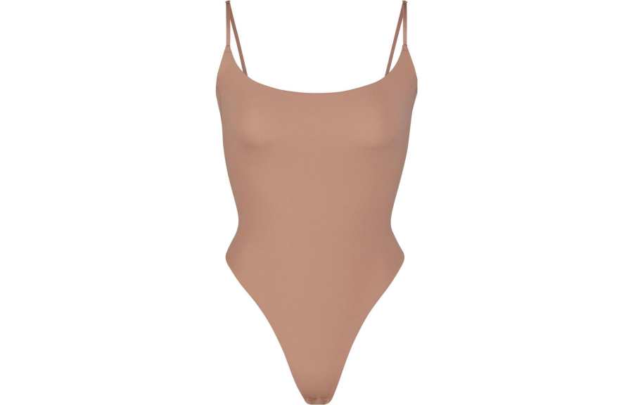 Skims Flts Everybody Caml Bodysult Jumpsuit Women's Sienna/Ochre