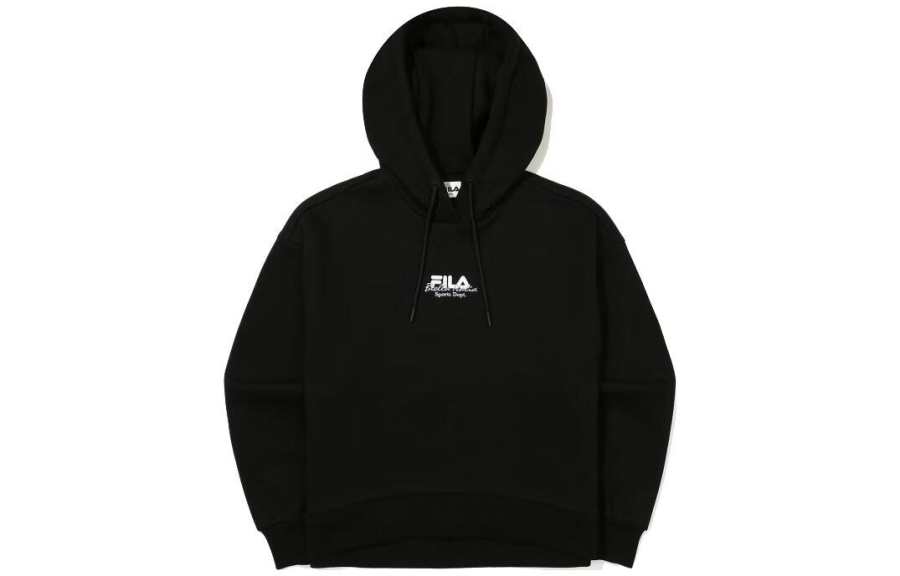 FILA Sweatshirts Women's Black Hooded Moderate Other