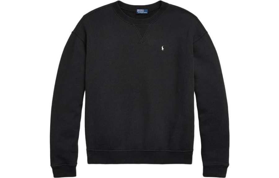 Polo Ralph Lauren SS23 Sweatshirt Loose Fit Women's Black