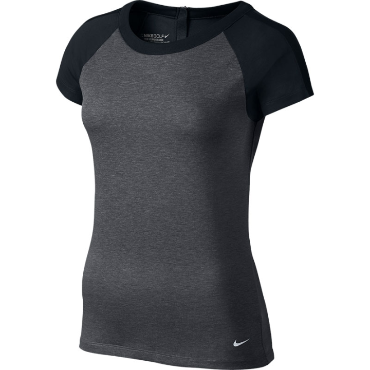 Nike Nike T Shirts Women's Black Crew Neck Moderate Straight Fit