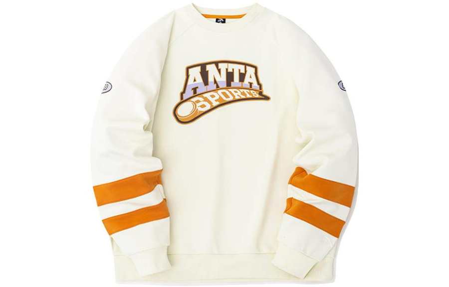 Anta Lifestyle Collection Sports Lifestyle Collection FW22 Stripes Printed Pattern Fleece Lined Sweatshirt Women's