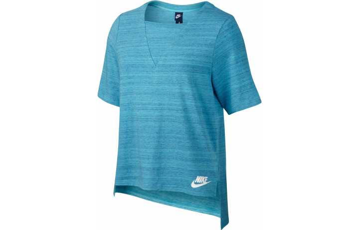 Nike Nike T Shirts Women's Sky Blue Moderate Straight Fit