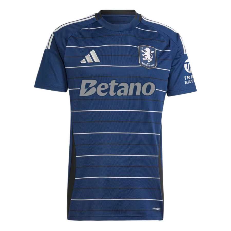 Adidas Adidas Aston Villa Soccer Jersey Men's Collegiate Marine Blue/Metallic Silver