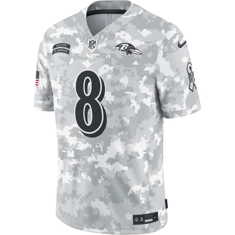 Nike Nike Lamar Jackson Baltimore Ravens Salute To Service Men's Nike Dri-FIT Nfl Limited Jersey
