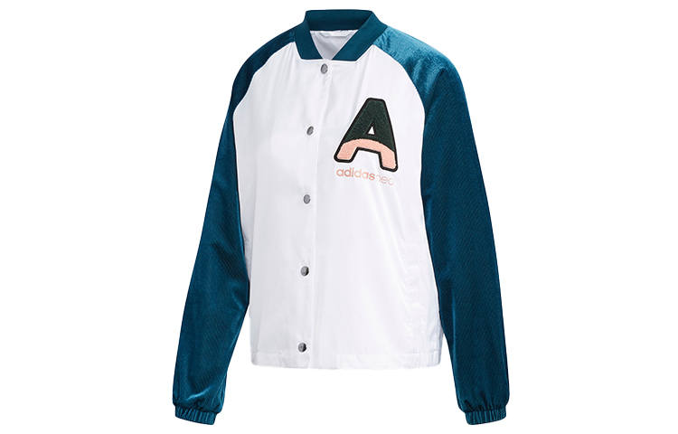 Adidas Neo Jackets Women's White Baseball Collar Moderate Other