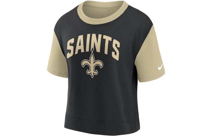 Nike Nike T Shirts Women's Las Vegas Golden Crew Neck Moderate Straight Fit
