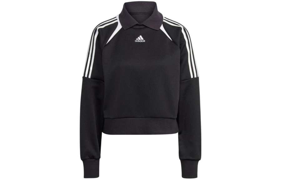 Adidas Adidas Sweatshirts Women's Black Lapel Moderate Regular