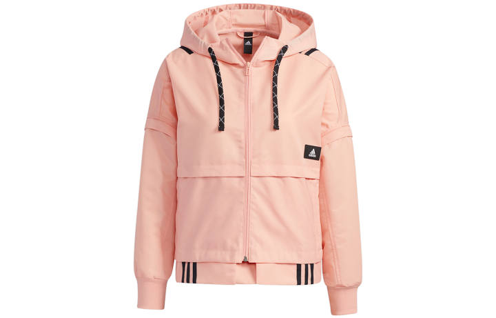 Adidas Adidas Jackets Women's Pink Hooded Moderate Other