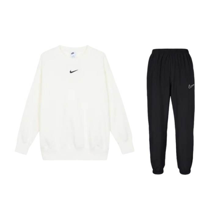 Nike Nike Casual Sportswear Men's Sail White/Black Crew Neck Moderate