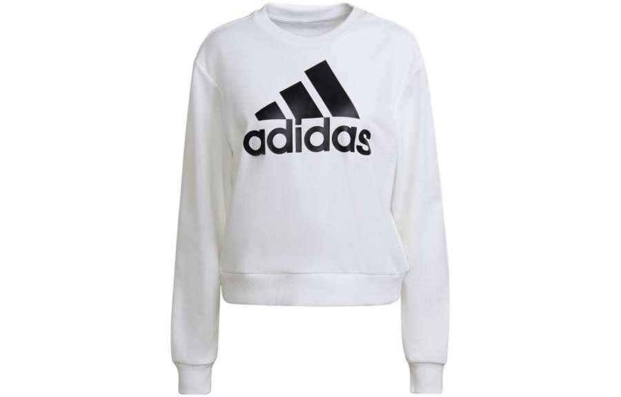Adidas Adidas Sweatshirts Women's White Crew Neck Moderate Regular
