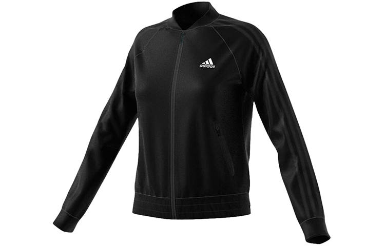 Adidas Adidas Jackets Women's Black Baseball Collar Moderate Pilot