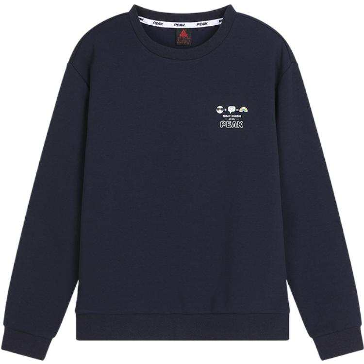 PEAK Sweatshirts Women's Midnight Blue Crew Neck Moderate