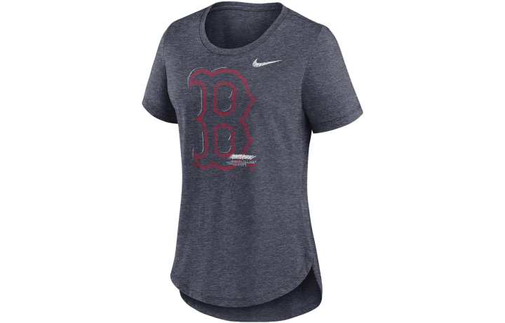 Nike Nike T Shirts Women's Gray Crew Neck Moderate Straight Fit