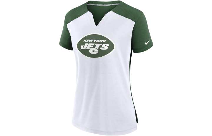 Nike Nike T Shirts Women's Green V Neck Moderate Other