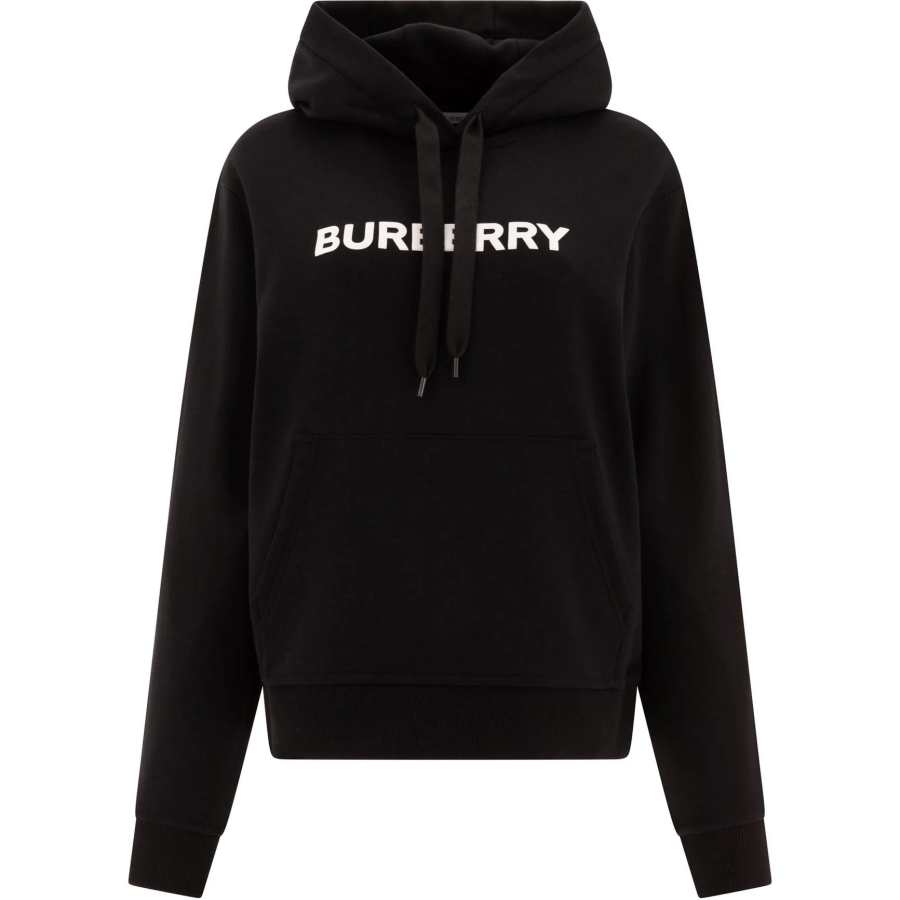 Burberry Burberry Logo Printed Drawstring Hoodie