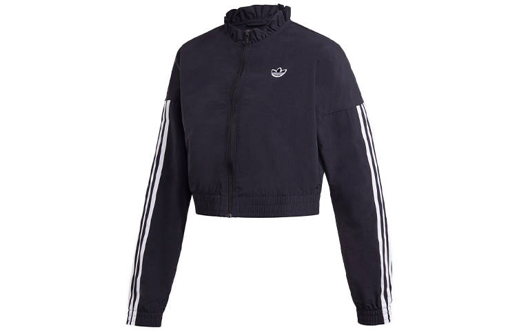 Adidas Originals Jackets Women's Black Stand Collar Moderate Other