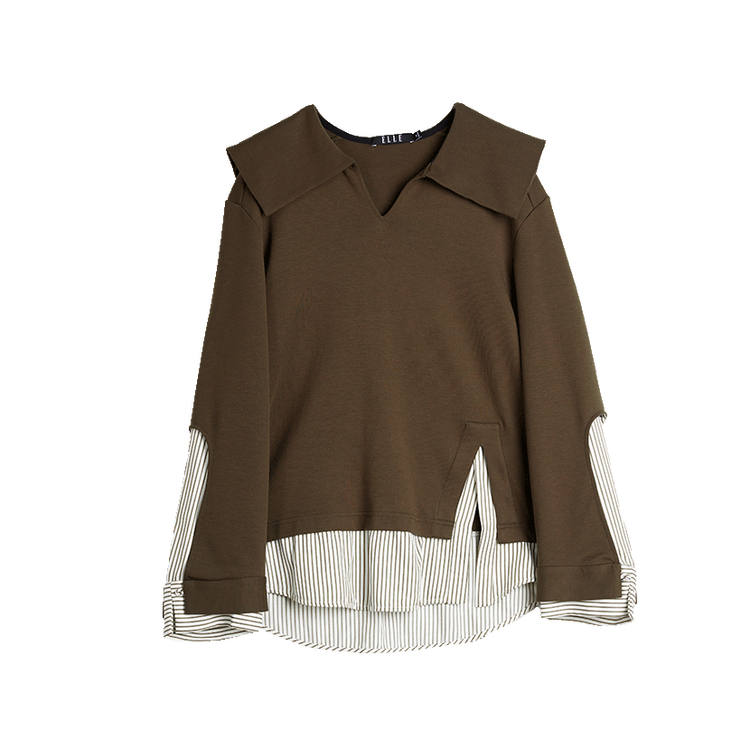 ELLE ELLE Sweatshirt Women's Dark Brown