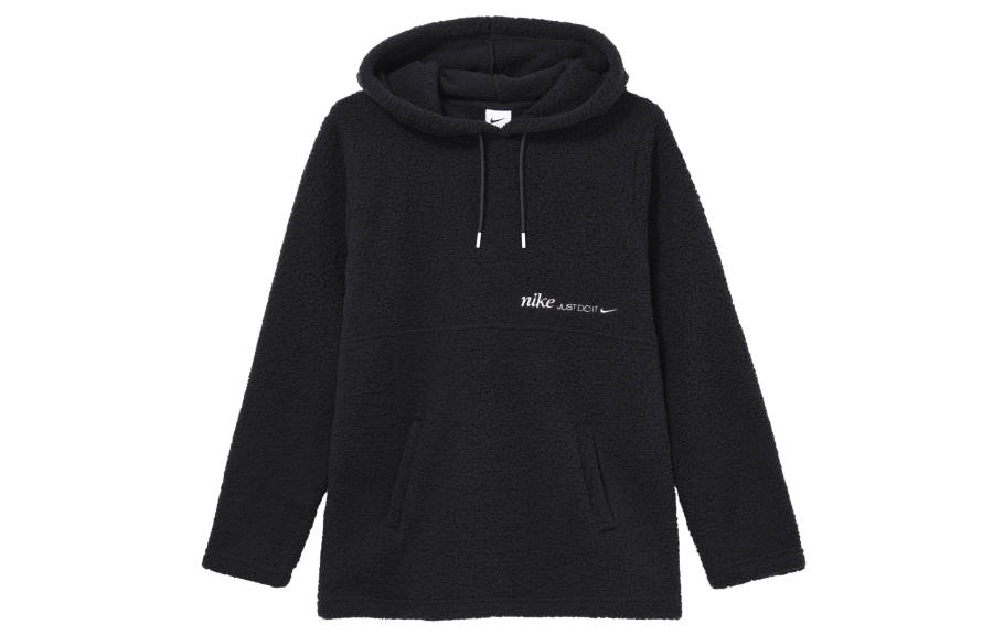 Nike Nike Therma-FIT Women'ss Logo Letter Print Hooded Pullover Sweatshirt Black