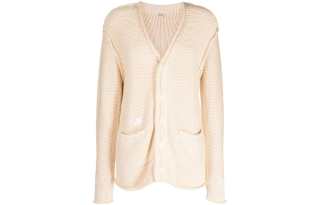 R13 paint-splatter V-neck cardigan