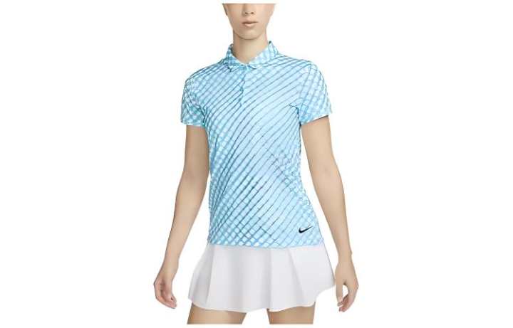 Nike Nike Polo Shirts Women's Blue Polo Collar Moderate Straight Fit