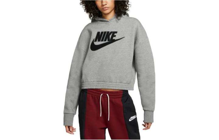 Nike Nike Sweatshirts Women's Gray Hooded Moderate Regular